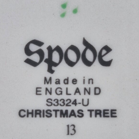 Vintage Spode Christmas Tree Rectangular Tray in Box 9 inch Tray - Picture 7 of 16